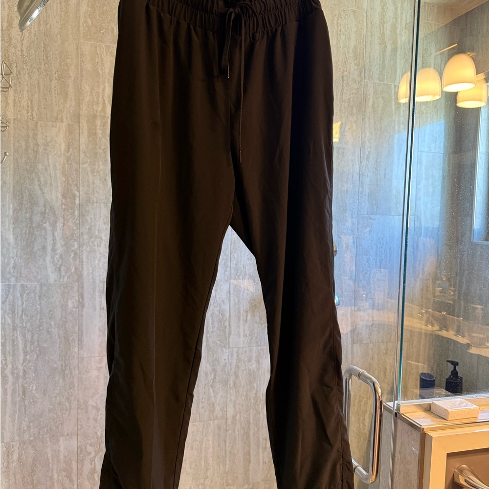 Zella Women’s Black Silky-Type Pants with Drawstring Waist size XL